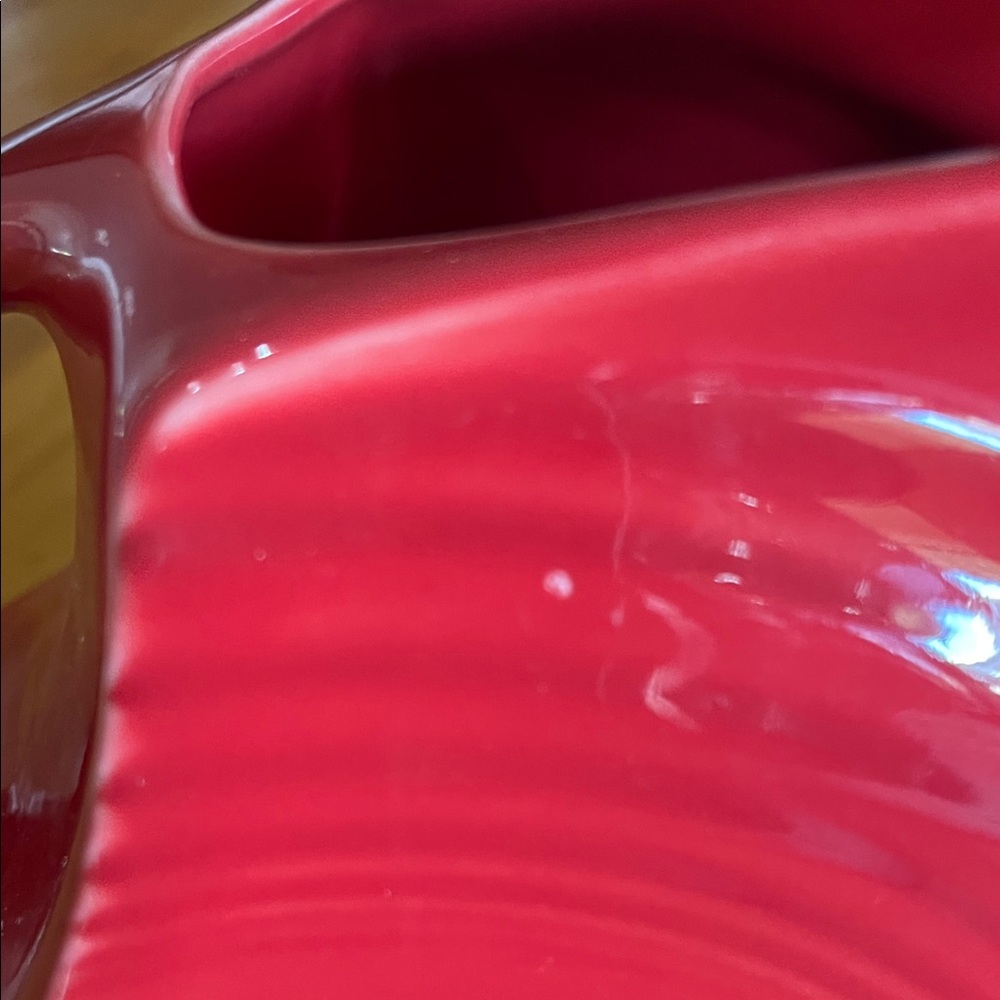 Red Ceramic Pitcher - Picture 5 of 5